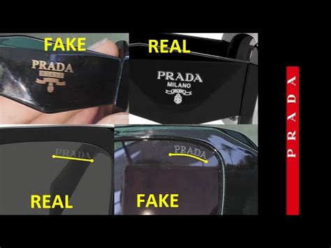 real and fake prada glasses|genuine Prada sunglasses.